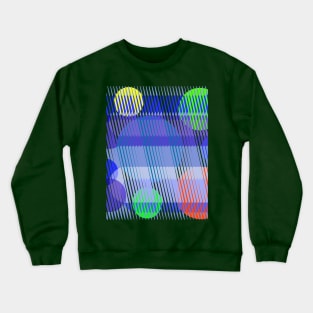 kinetic circles with hatches Crewneck Sweatshirt